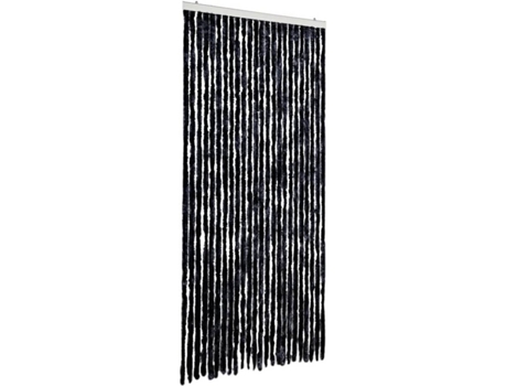 vidaXL Cortina mosquitera de chenilla gris antracita 100x220 cm