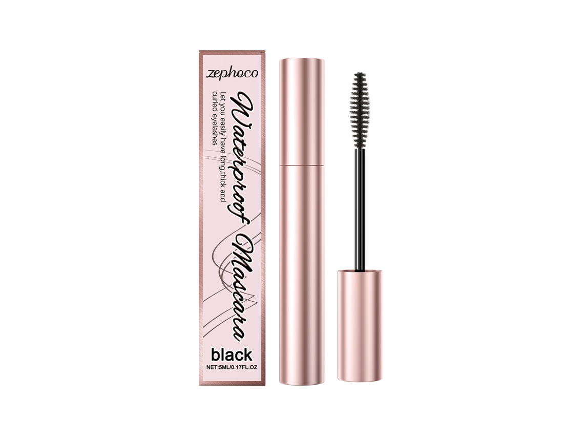 Máscara de pestañas negra resistente al agua, de larga duración, a prueba de manchas, aspecto natural, 5 ml