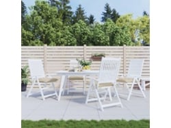 Cojines para silla (4 unidades, 40 x 40 x 7 cm), tela Oxford beige, DKD Home Decor
