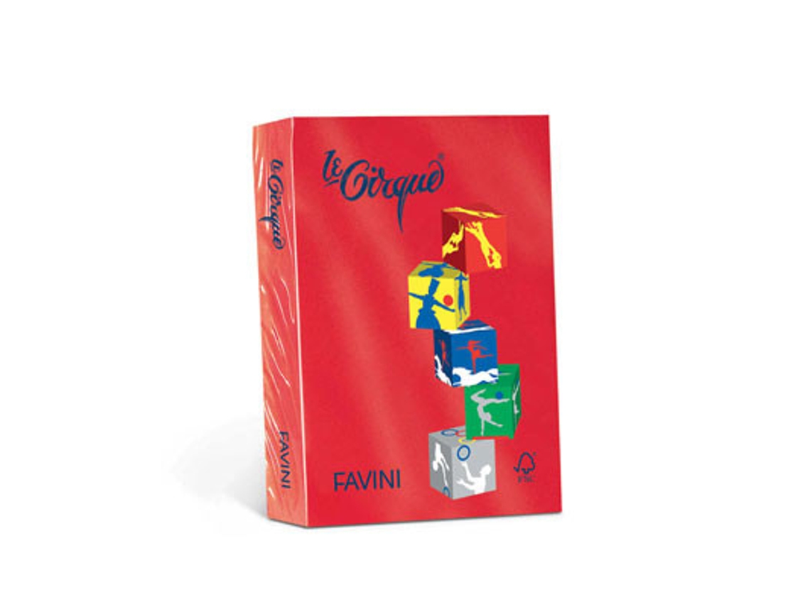 FAVINI Le Cirque Papel para Impresora de Inyección de Tinta A4 210X297 Mm 250 Hojas Rojo