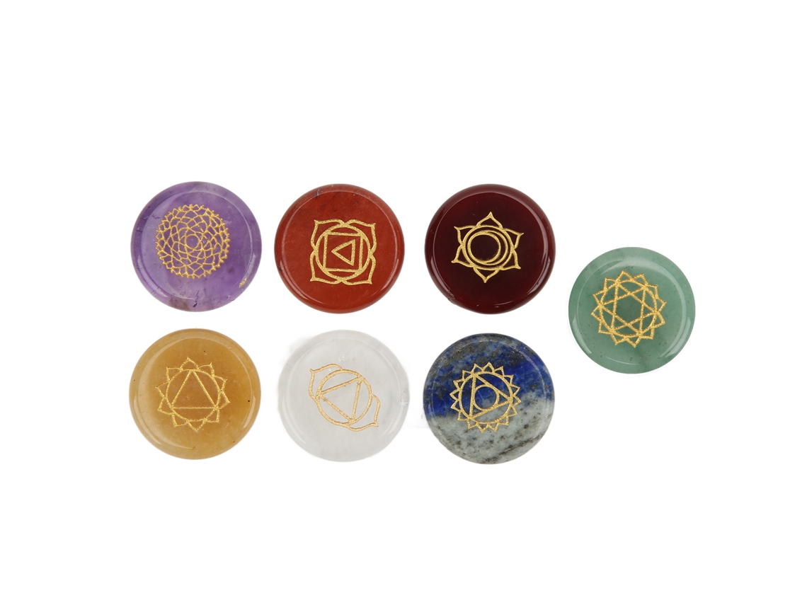 Piedras Naturales De Chakras, Piedras Semipreciosas Para Yoga, Meditación Y Decoración, 7 Piezas.
