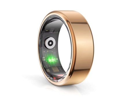 Smart Ring Tracker KLACK Monitor de pasos Calorías Oxígeno Frecuencia cardíaca Calidad del sueño Compatible con iOS y Android Oro rosa