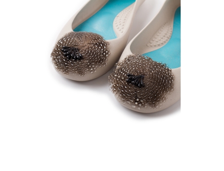 Zapatos OKA B Effie PVC para Mujer (36 - Crudo-Dove)