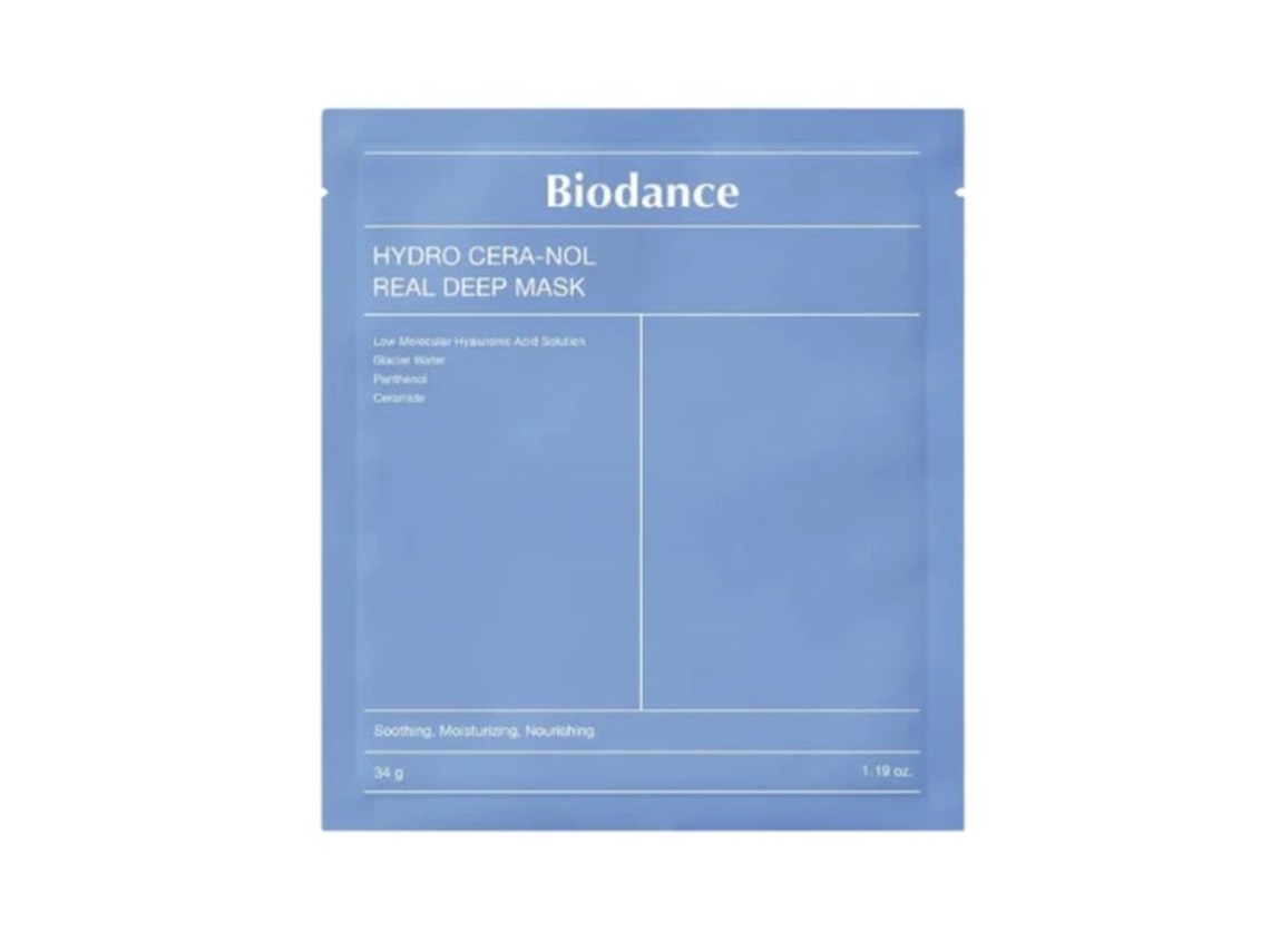 Mascarilla facial hidratante Biodance Real Deep Hydro Cera Nol 34 g vegana para piel seca