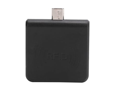 Lector de Tarjetas Portátil para Smartphones OTGUSB Grabador de Mano RFID UHF micro USB Negro