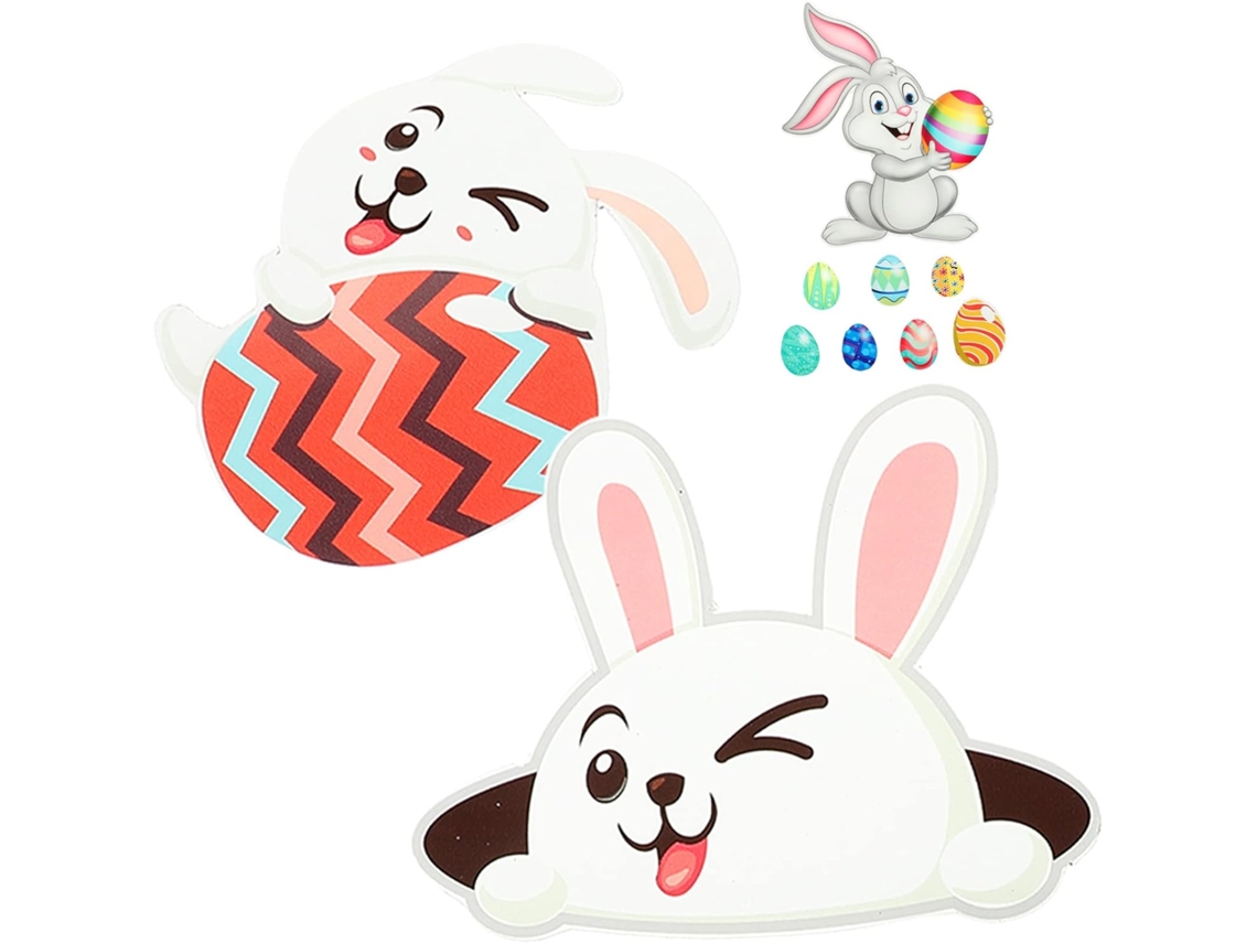 10 Pegatinas Magnéticas De Pascua, Pegatinas Decorativas De Dibujos Animados Para El Frigorífico.