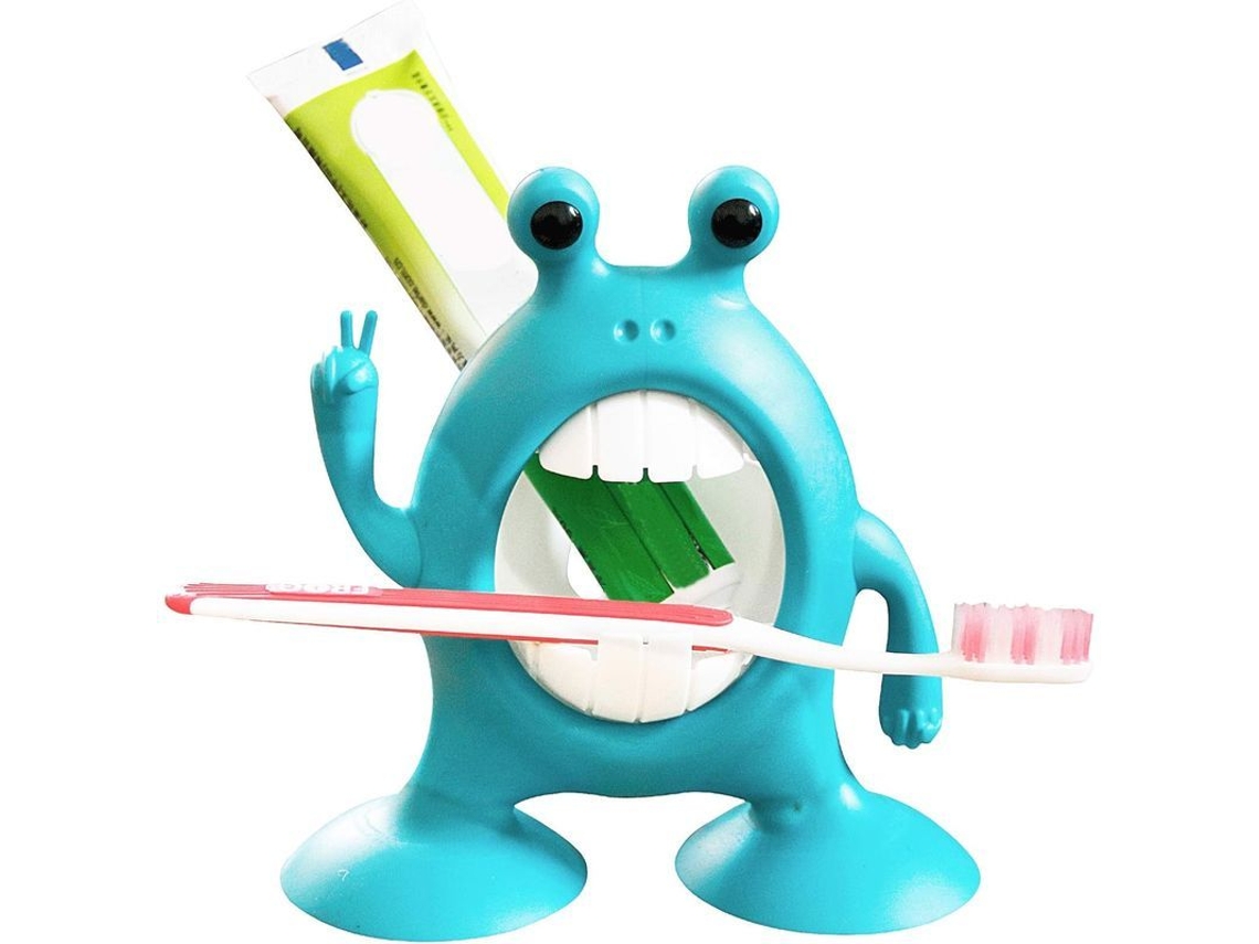 Soporte Para Cepillo De Dientes Con Forma De Rana De Dibujos Animados, Ideal Para Niños Y Niñas. Accesorio De Baño Para Niños Y Niñas.