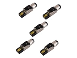 Conector Ethernet De 5 Peças Com Crimpagem Sem Ferramentas, Modular E Blindado.