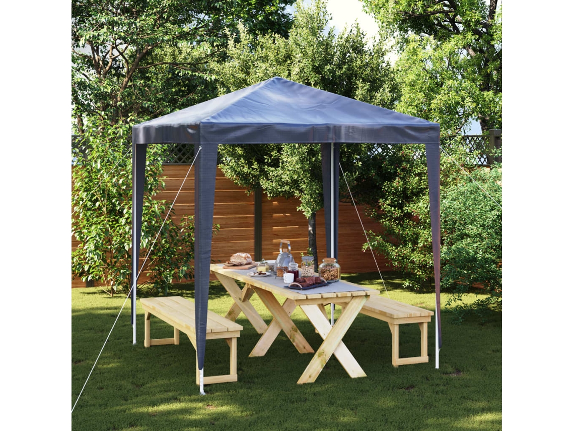 Carpa para fiestas 2x2 m azul Dkd Home Decor
