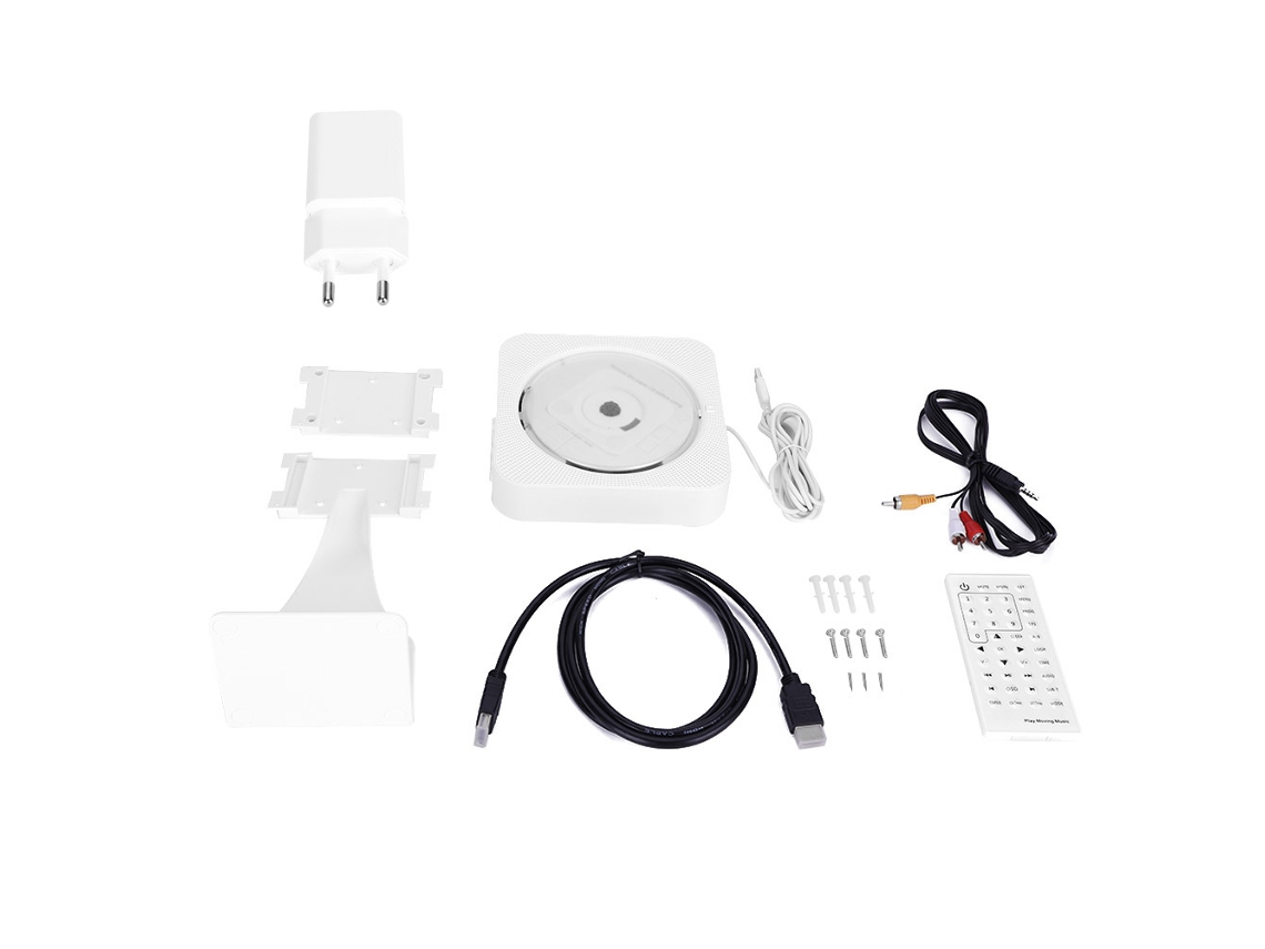 Reproductor de vídeo y audio con control remoto Bluetooth