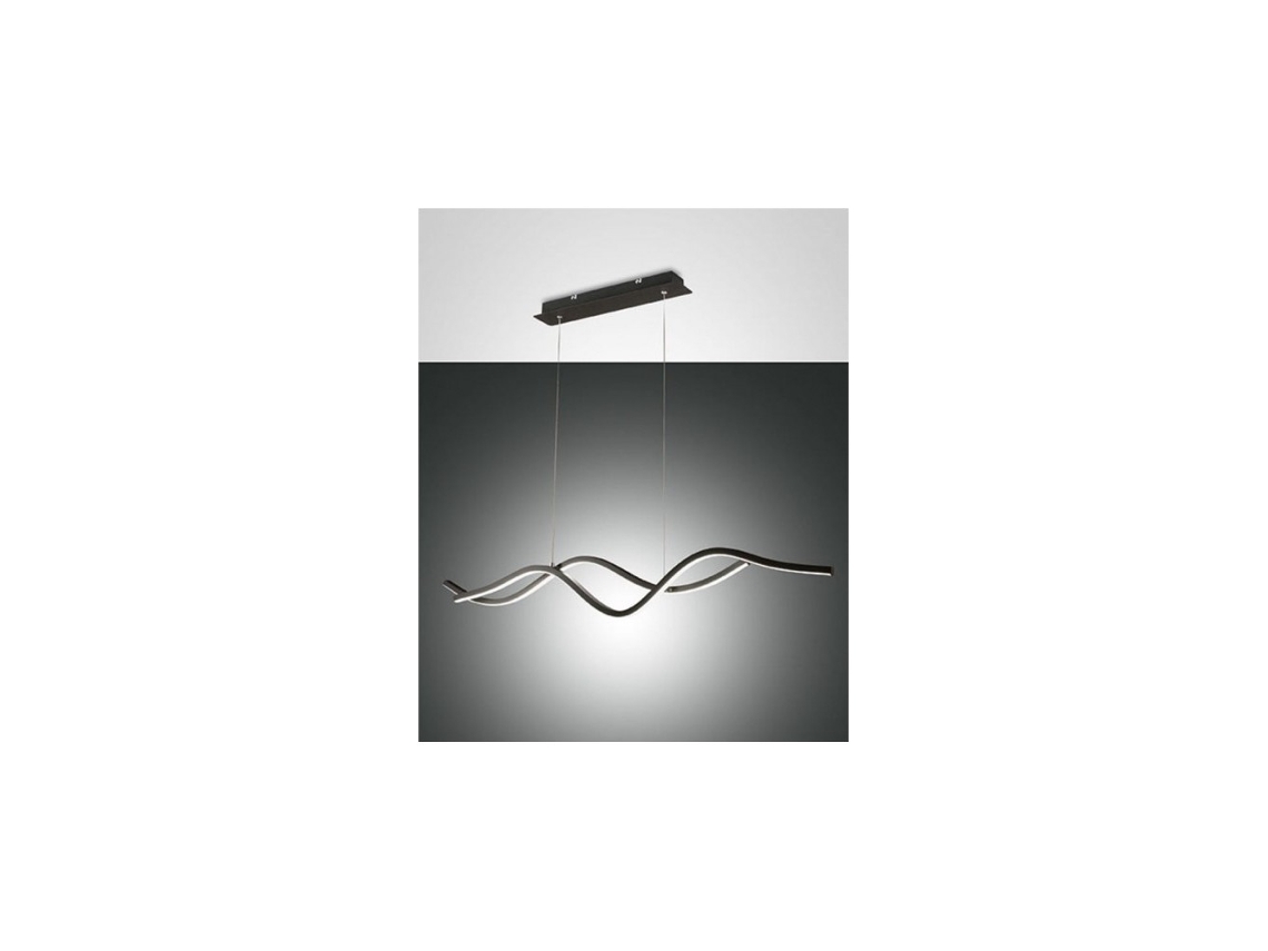 Lámpara colgante LED Sinuo 36W Negro 3666-45-101 FABAS LUCE