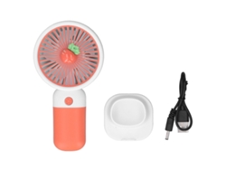 Ventilador Portátil De Mano Recargable Por Usb Con Forma De Zanahoria Y Naranja.