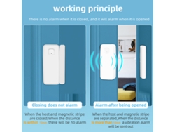 Sensor Inteligente Para Puertas Y Ventanas Con Control Mediante La Aplicación Tuya, Alarma De Seguridad Para El Hogar.