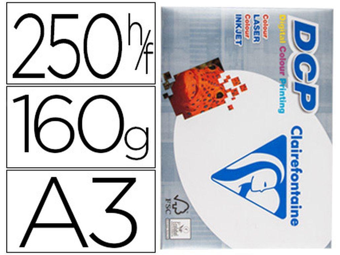 Clairefontaine DIN Papel De Fotocopia A3 160 Gramos Paquete De 250 Hojas