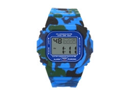 Reloj Electrónico Infantil Impermeable 30m Pulsera Niños Azul Pvc Moda