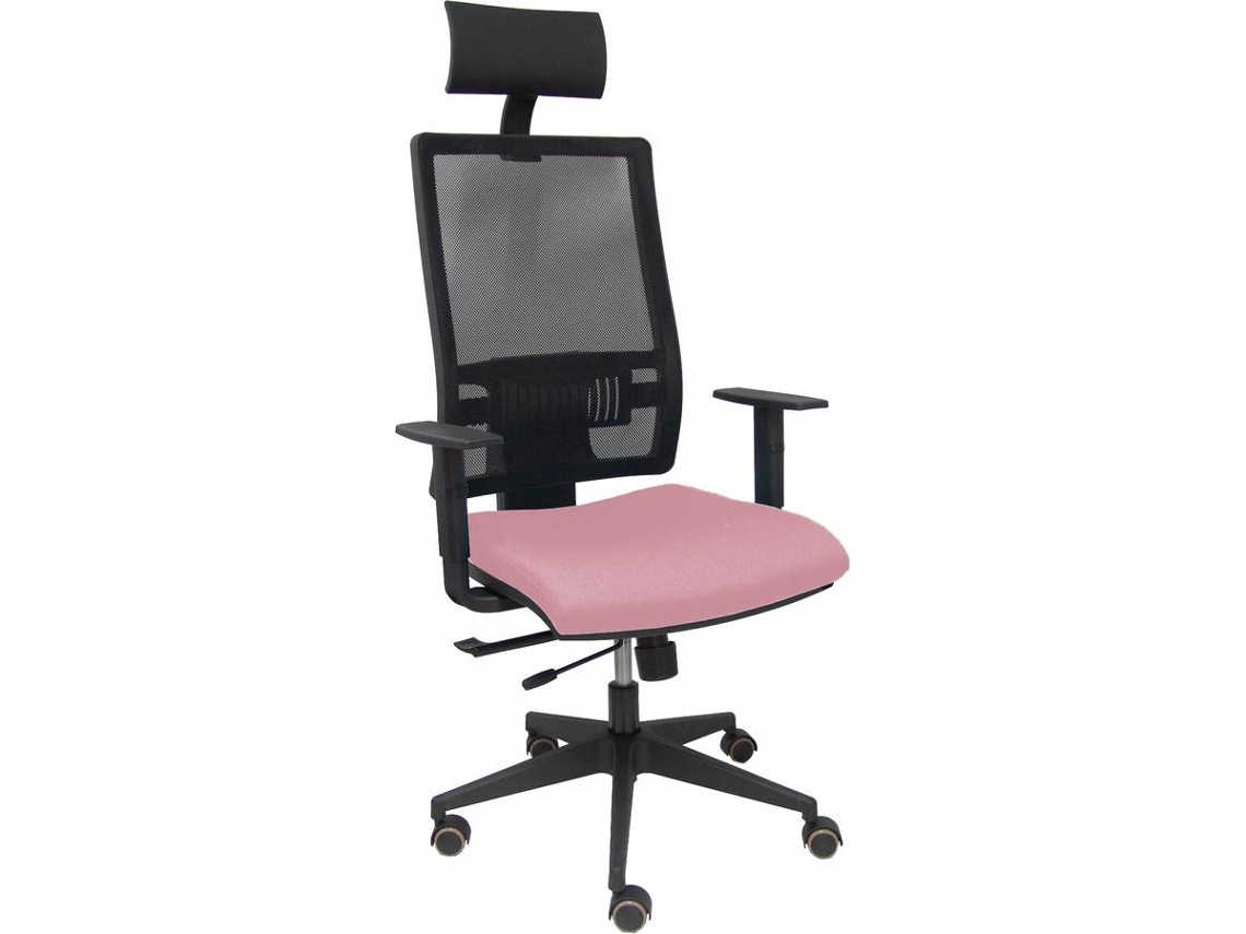 Silla Operativa PYC Horna Cabecero Rosa (Brazos Ajustables - Malla)