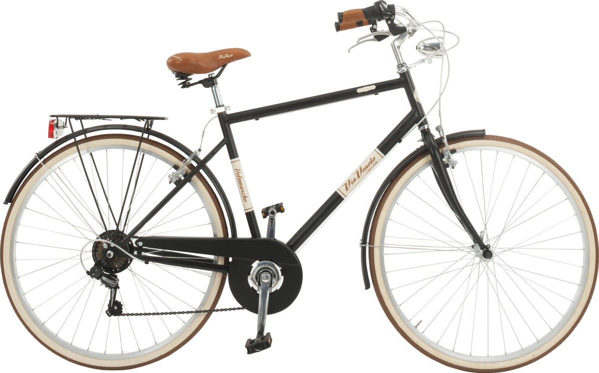 Bicicleta Via Veneto vv619m malagueta negro 52 619l mujer estilo vintage 6 vel