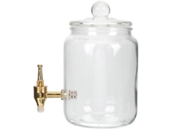 Recipiente De Vidrio Transparente De 3 Litros Con Grifo De Cobre Inoxidable, Tarro