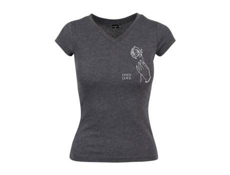 Camiseta de Mujer MISTER TEE Only Love Negro (M)