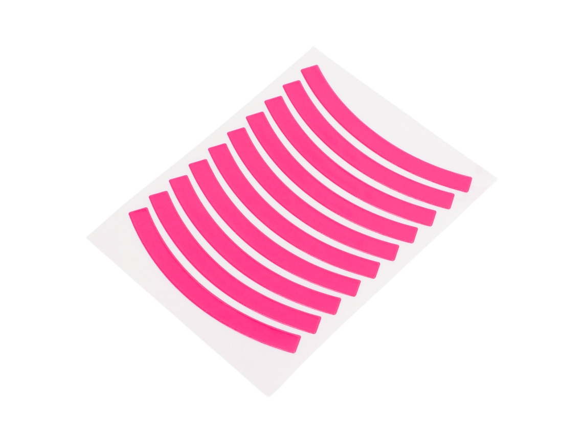 Pegatinas Reflectantes Para Bicicletas De Equilibrio Infantiles, Pegatinas Para Ruedas, Accesorios De Seguridad, Color Rosa.