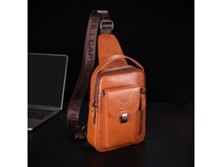 Mochila Unisex De Piel Auténtica, Bandolera Para Hombre Y Mujer, Ideal Para Viajes Y Acampada Al Aire Libre.
