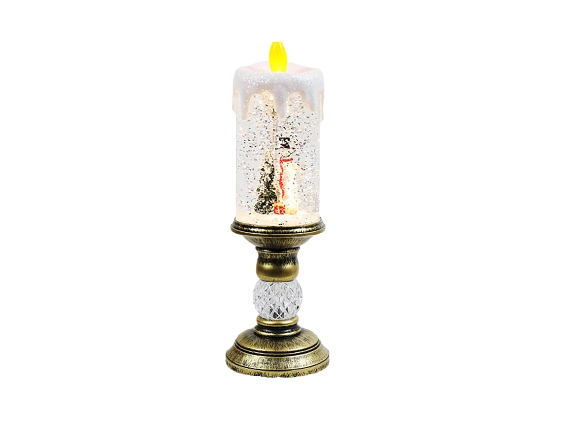 Velas Navideñas Led Con Figuras De Muñecos De Nieve, Funcionan Con Pilas, Velas Eléctricas Para Decoración Navideña*