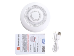 Monitor De Calidad Del Aire Interior Wifi Con Co2 Voc Temperatura Humedad