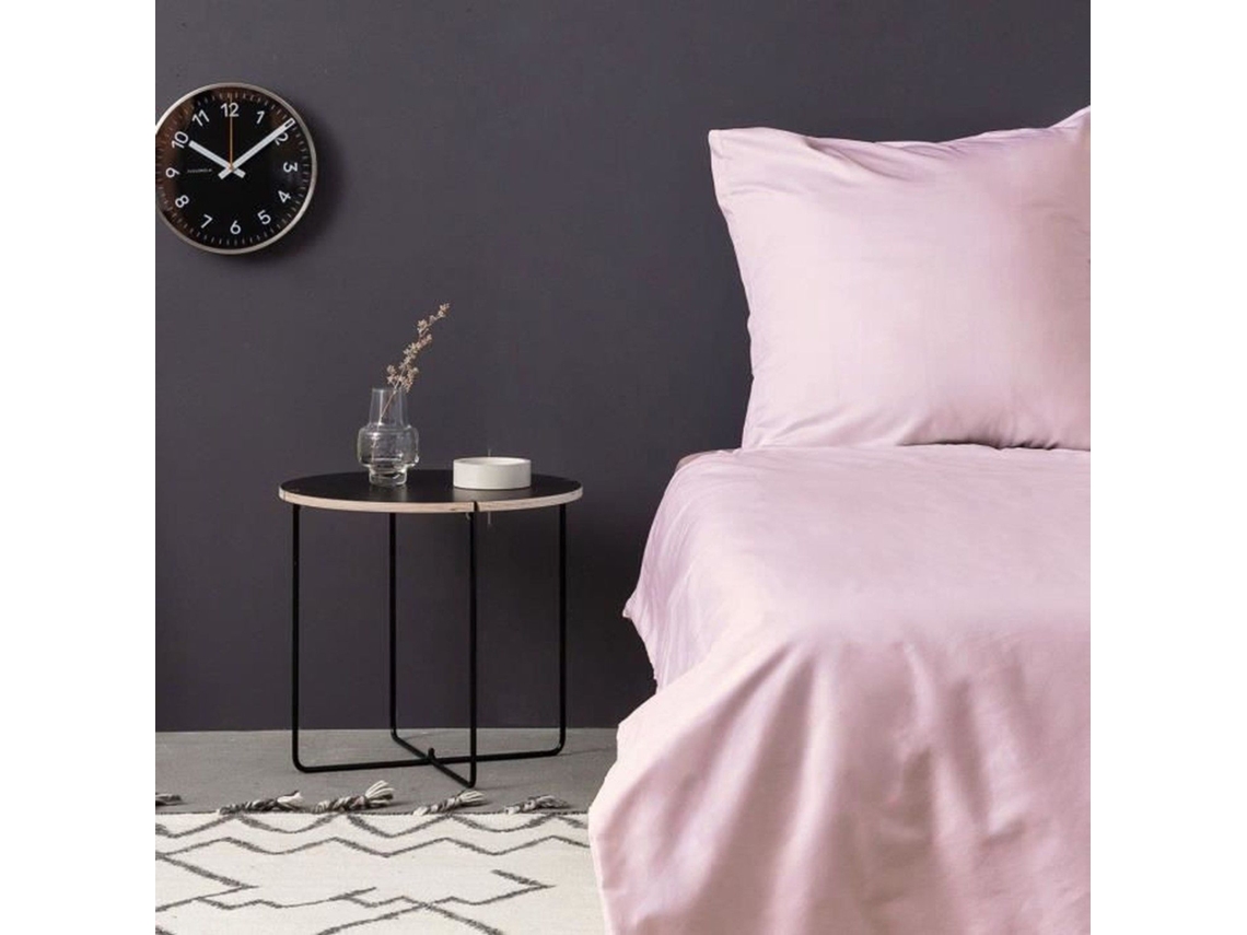 Juego De Cama - Funda Nórdica 220 X 240 Cm + 2 Fundas De Almohada 60 X 60 Cm - Satén De Algodón - Rosa