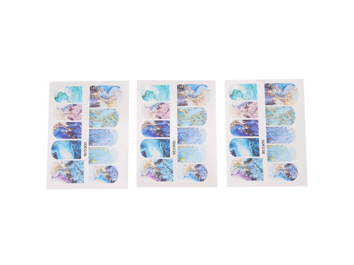 Pegatinas autoadhesivas 5D para decoración de uñas con diseño para manicura DIY.