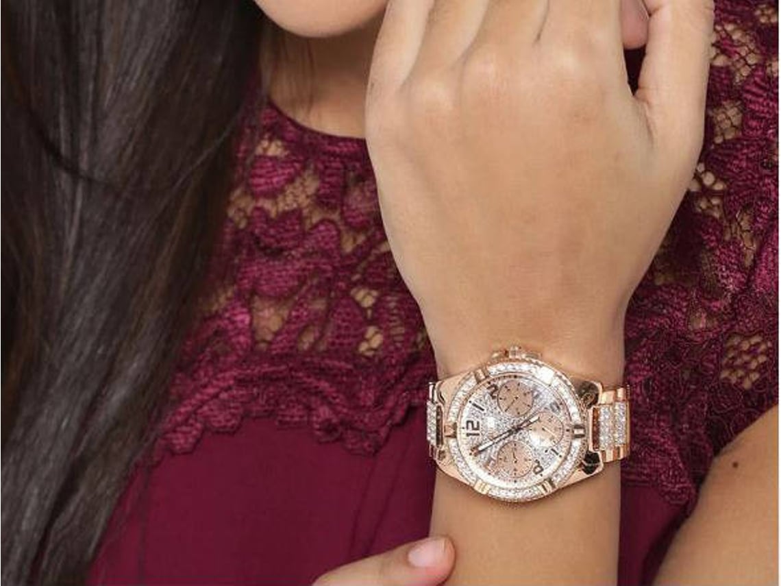 Reloj GUESS Mujer (Acero Inoxidable - Rosa)