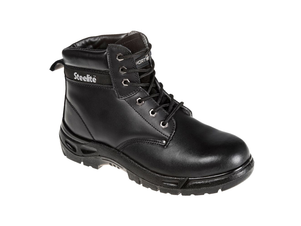 Bota Steelite S3: Calzado De Seguridad Confiable Negro / 38