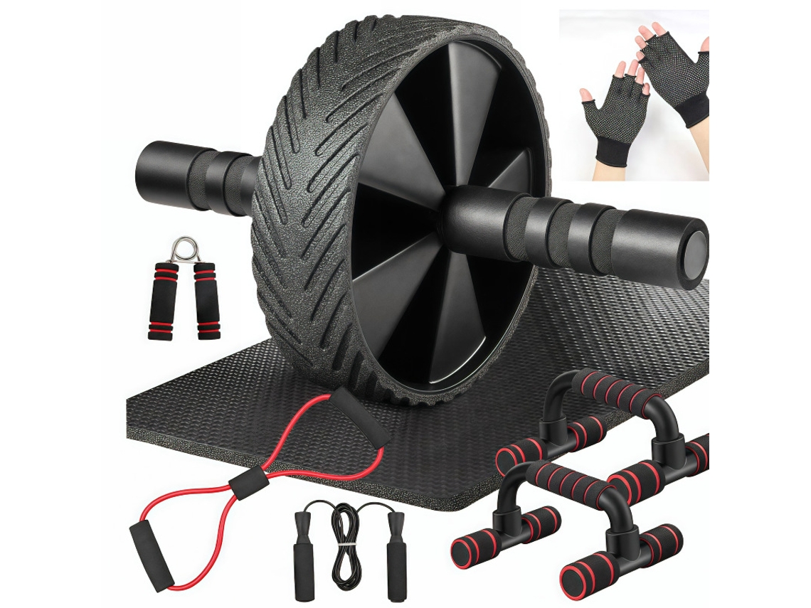 Juego De 9 Piezas De Rueda Abdominal, Conjunto Combinado Para Entrenamiento En Casa  DIGITALLAB