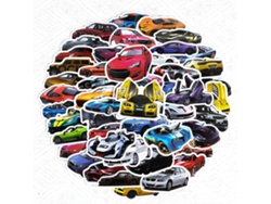 50 pegatinas geniales para coches para niños (pegatinas de papel)