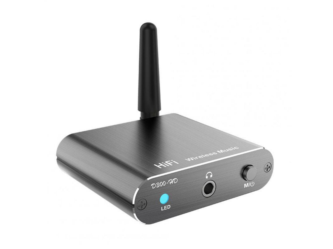 Receptor Inalámbrico Bluetooth 5.2, Adaptador De Audio Coaxial De Fibra Óptica, Convertidor Auxiliar, Csr De Baja Latencia, Aptx H300, Negro*