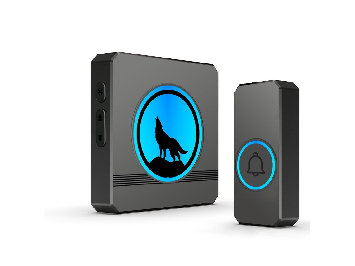 Timbre Inalámbrico Plug-and-play De Instalación, Resistente Al Agua, Volumen Ajustable (negro) Czhhmart