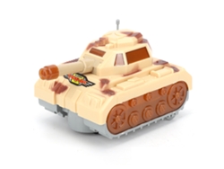 Ats-tanque Militar Electrónico Simulado Para Niños Con Luces Y Música Ruedas Universales Color Marrón