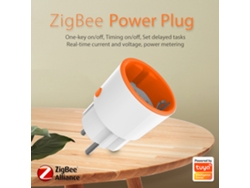 Enchufe Inteligente Zigbee De 16 A Para La Ue Con Medición De Energía, Control Por Aplicación Y Alexa.