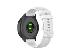 Bracelete Para Samsung Gear S3 Classic - Silicone Xadrez (22mm) - Branco