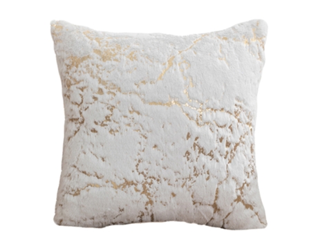 Fronha De Pelúcia-40*40Cm (Sin Núcleo)-Blanco - Decoração De Casa JEIIBRZUI