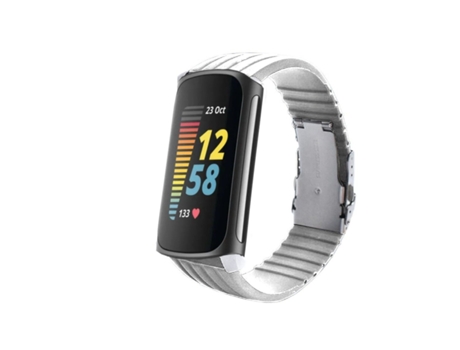 Correa Silicona Líquida para Fitbit by Google Charge 5 Blanco