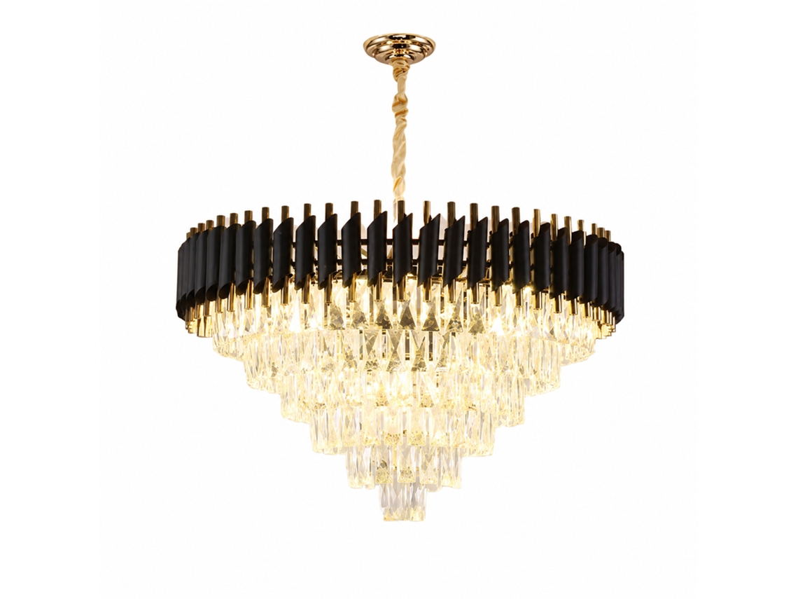 Candeeiro de Teto de Cristal PIBAOGU Asled 419 (preto)