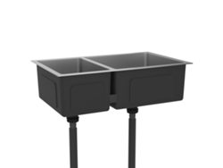 Fregadero de cocina VIDAXL de acero inoxidable