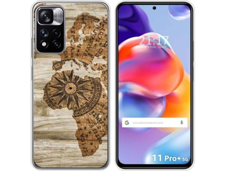 Carcasa para Xiaomi Redmi Note 11 Pro+ Plus 5G TUMUNDOSMARTPHONE Dibujos Madera 07 Multicolor