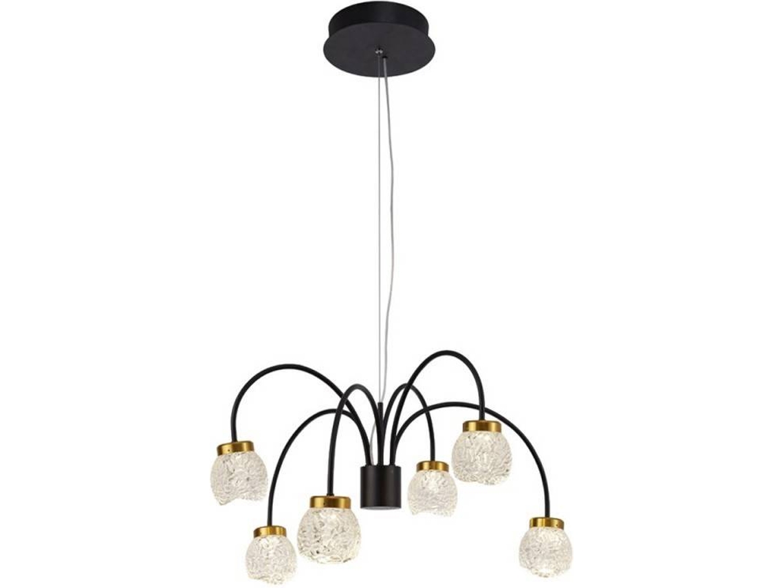 Lámpara de Suspensión CRISTALRECORD Fany (Negro - LED - 30 W - Aluminio)