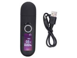 Alcoholímetro Portátil Con Sensor Semiconductor De Alta Sensibilidad Y Cable Usb.