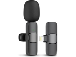 Micrófono de solapa inalámbrico profesional para iPhone y iPad (para iPhone 14 y Panoona)