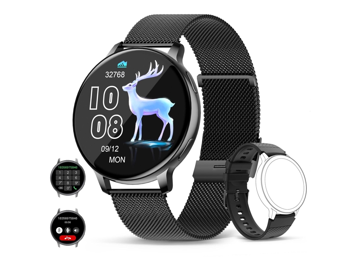 Reloj inteligente 1 función de llamada 39 pulgadas Más de 120 modos deportivos Monitor de ritmo cardíaco Monitor de sueño Spo2 Podómetro de YEMAESRE
