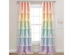 Par De Cortinas Nerina Rainbow Ombre, 91,4 Cm De Ancho X 213,4 Cm De Largo...