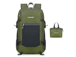 Mochila de viaje ultraligera y plegable, ideal para senderismo, escalada, ciclismo y acampada, resistente al agua, de color verde oscuro.