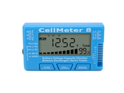 Probador Digital De Capacidad De Batería, Descargador De Servo, Balanceador Lipo Azul